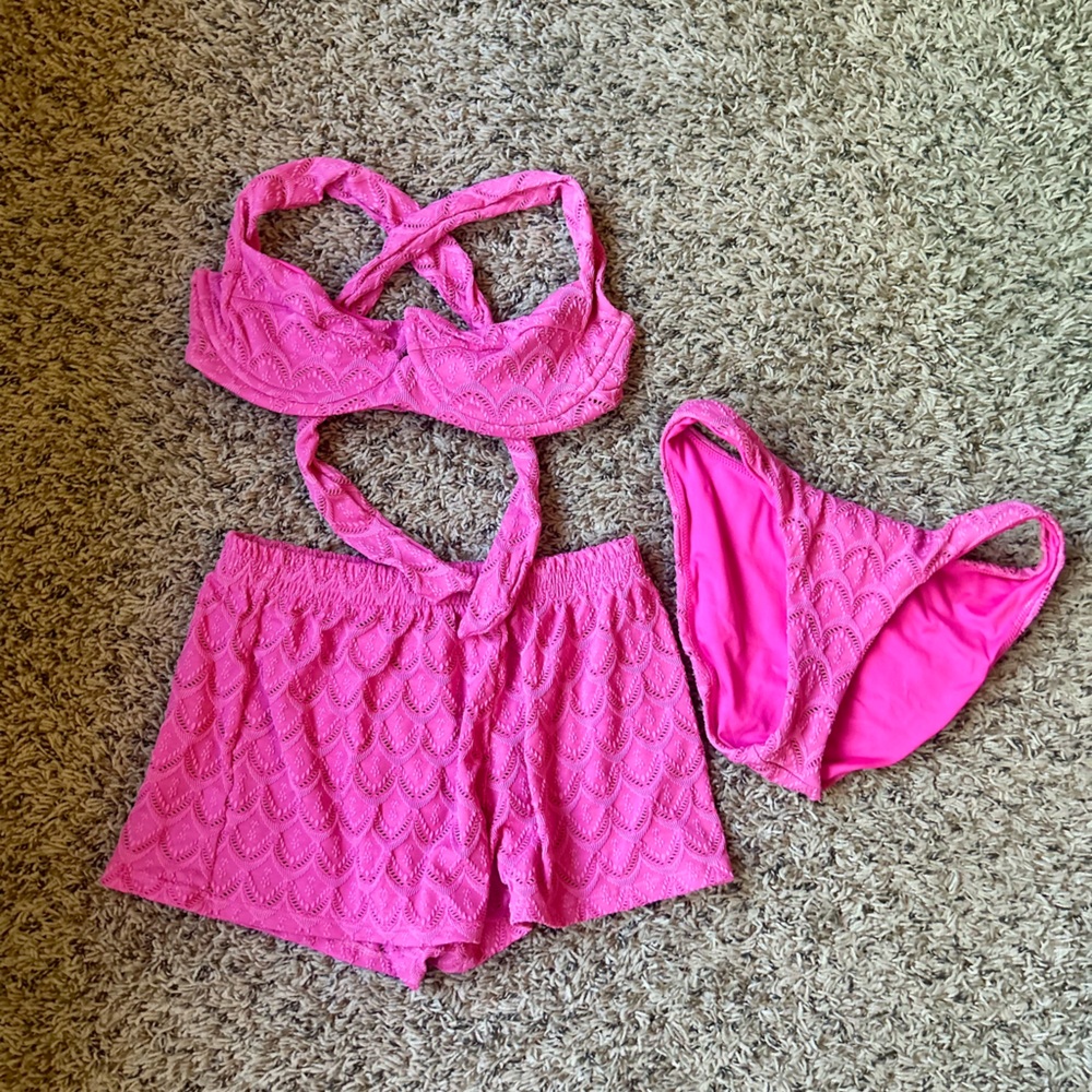Peixoto pink Athena bikini set